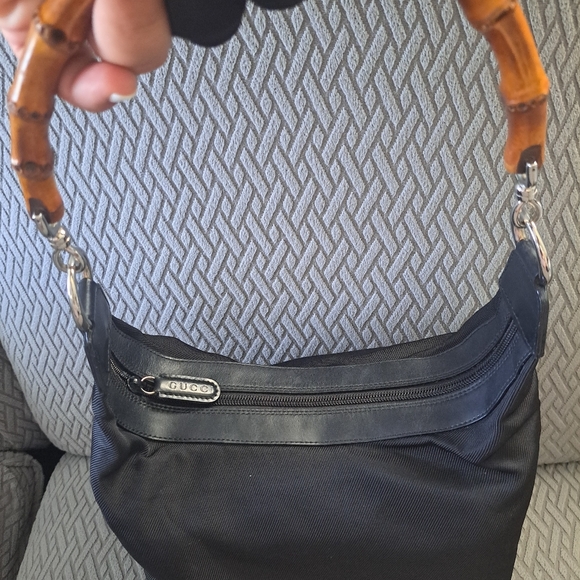 Gucci bamboo black nylon Authentic - Picture 3 of 12